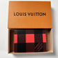 Louis Vuitton Collector Leather Box Monogram Bandana Print Double Playing Red & Blue Card Set - OS