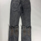 Y/Project Mini Cowboy Cuff Grey Denim Pants SS 2023 - 33 US