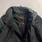 Prada Linea Rossa Long Dark Green Asymmetric Zipper Puffer Jacket FW 1999 - S