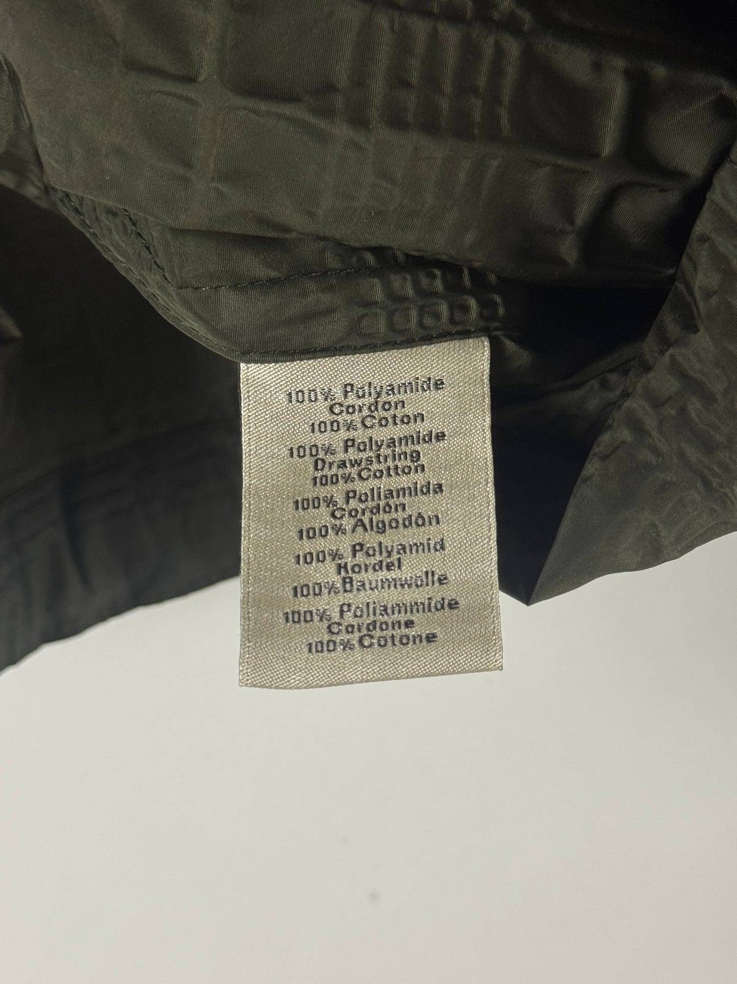 Hermès Sample Soft Military Khaki Plaid Funnel Neck Half Zip Jacket SS 2020 - L