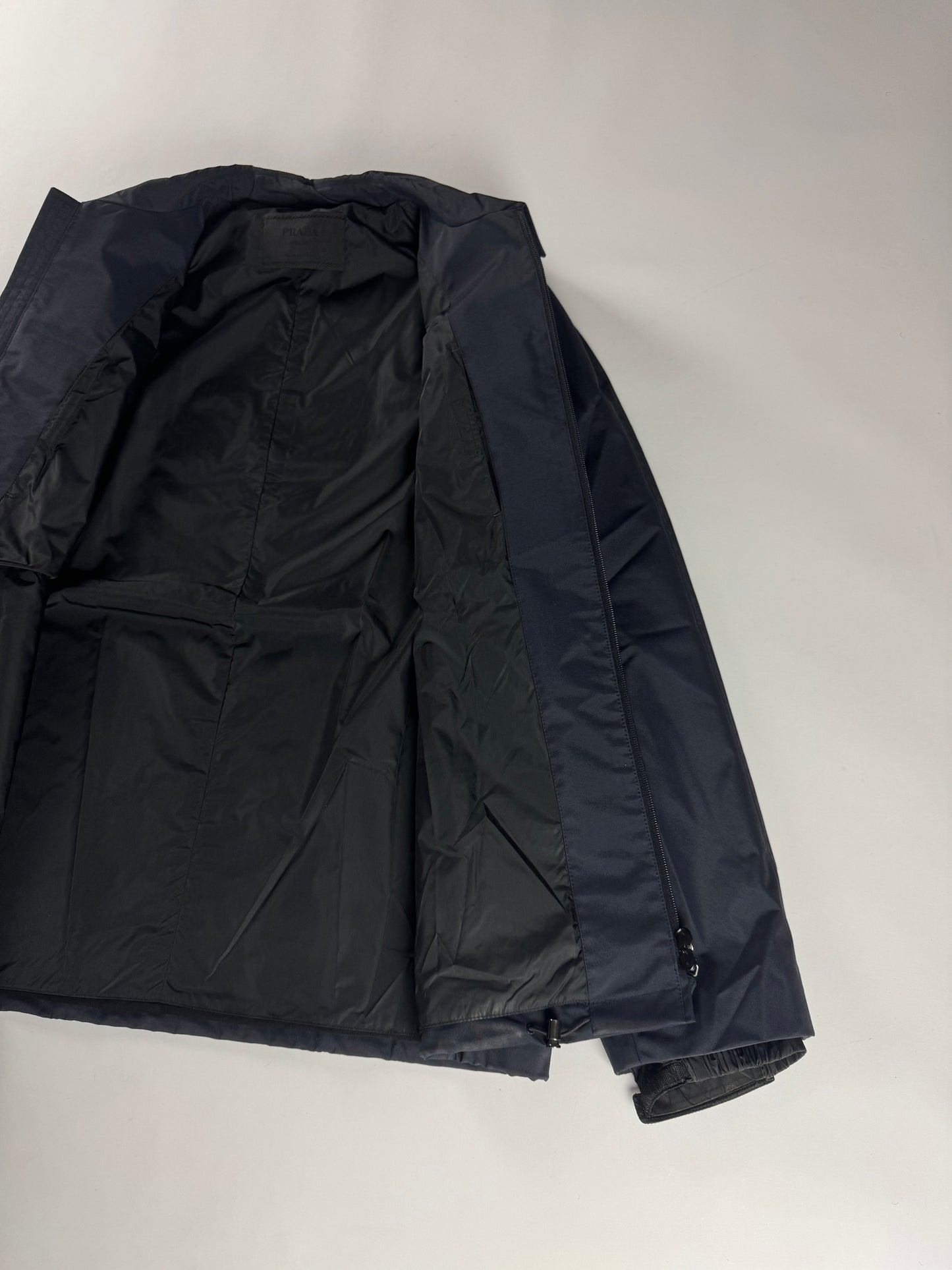 Prada Navy Nylon Double Zip Technical Jacket SS 1998 - L