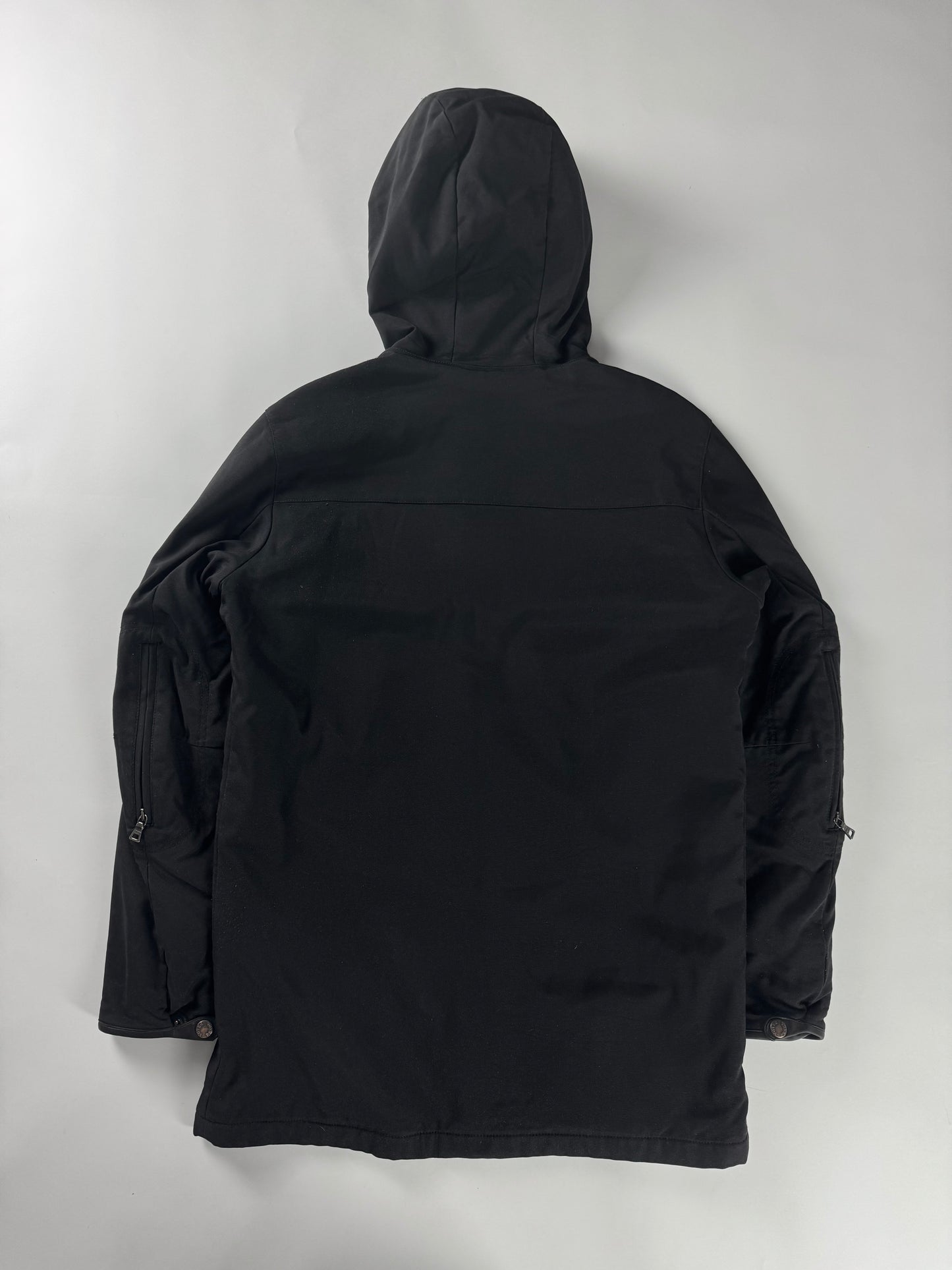 Prada Linea Rossa Black Balaclava Riot Long Jacket FW 1999 - M