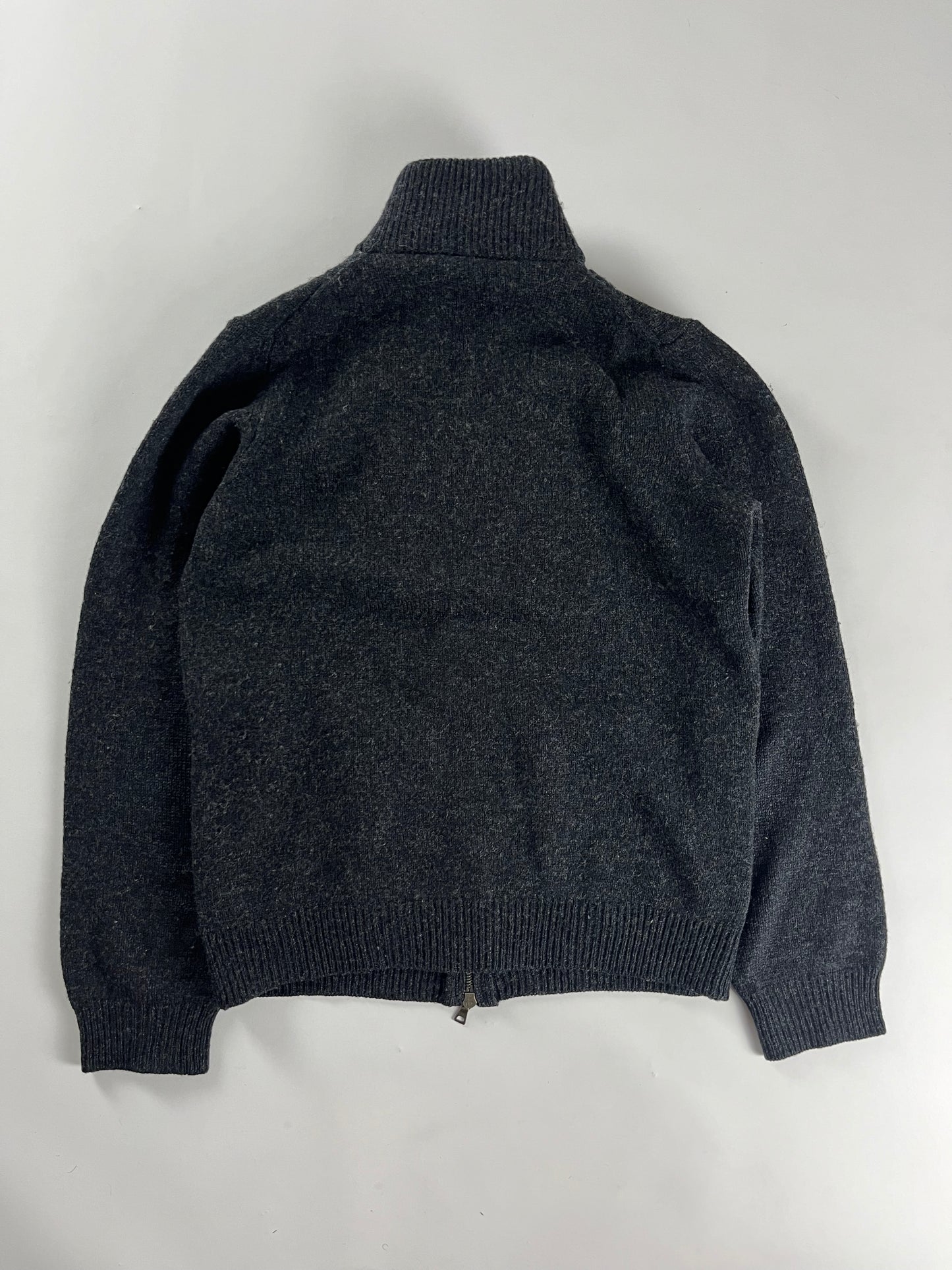Prada Essential Fit Zip Turtleneck Wool Zipper 2000s - M