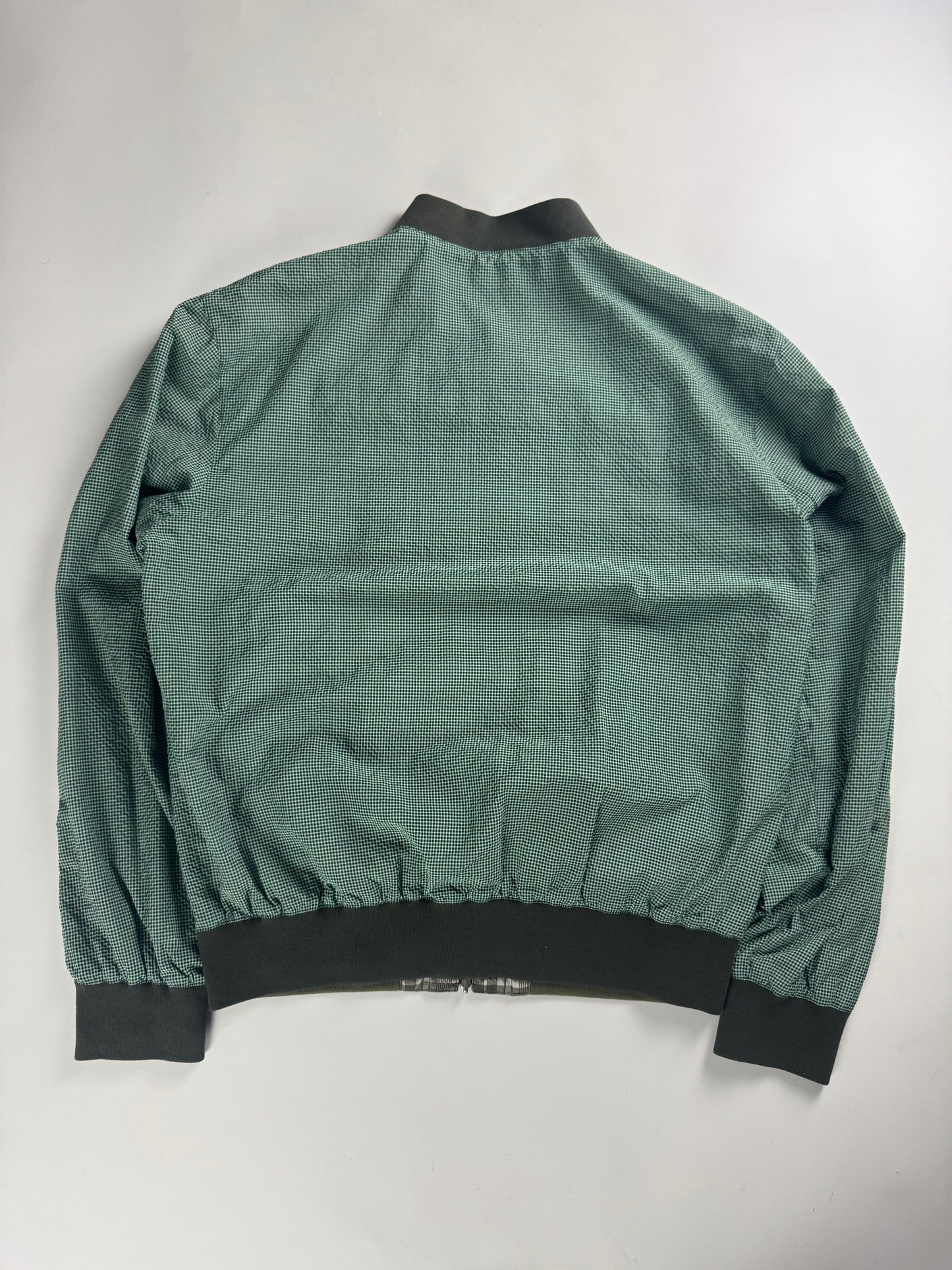 Hermès Sample Green Plaid Check Bomber Jacket SS 2020 - L
