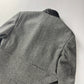 Gucci Grey Wool Leather Belt Collar Long Coat FW 2000 - M