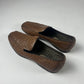 Prada Exotic Ostrich Brown Leather Loafers SS 2005 - 6 IT/41 EU