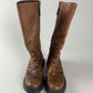 Prada Faded Brown Premium Leather Combats Boots FW 2003 - 40 EU