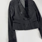 Bottega Veneta Sample Black Cropped Double Breasted Tuxedo Blazer FW 2012 - XS