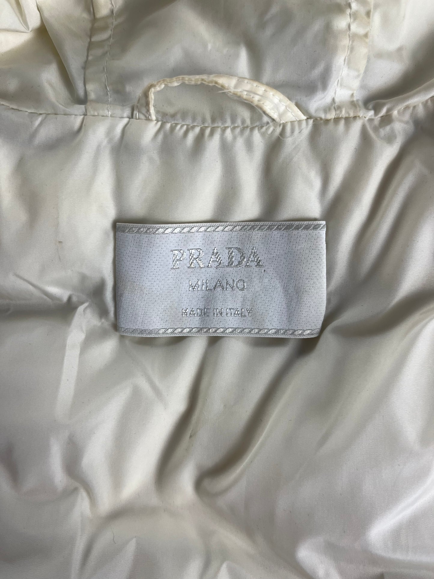 Prada Fur Hooded Puffer Jacket 2000s - S