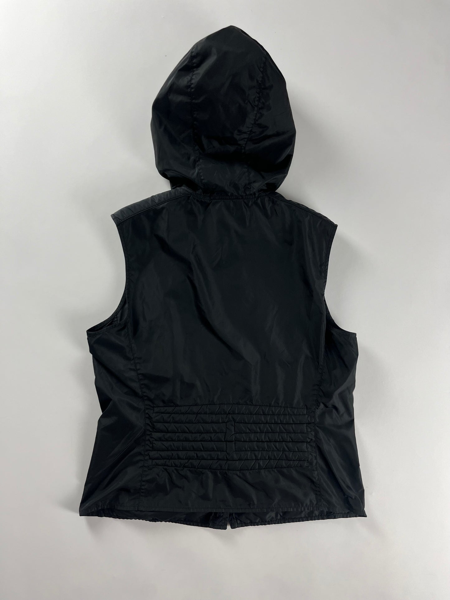 Prada Linea Rossa Dark Hooded Vest SS 2000 - M