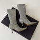 Prada Grey Leather Belted Boots FW 2000 - 39 IT/40 EU