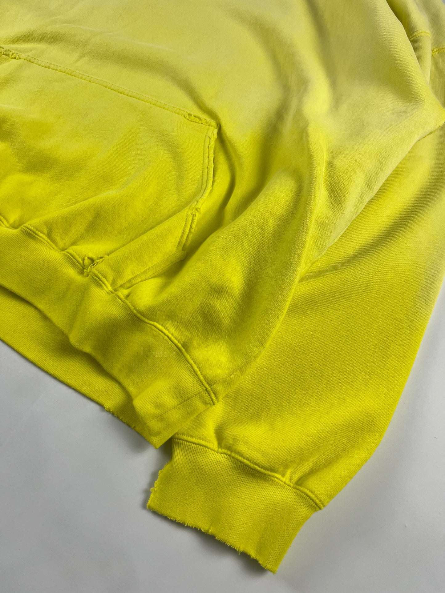 Balenciaga Faded Electric Yellow Oversized Hoodie FW 2021 - S