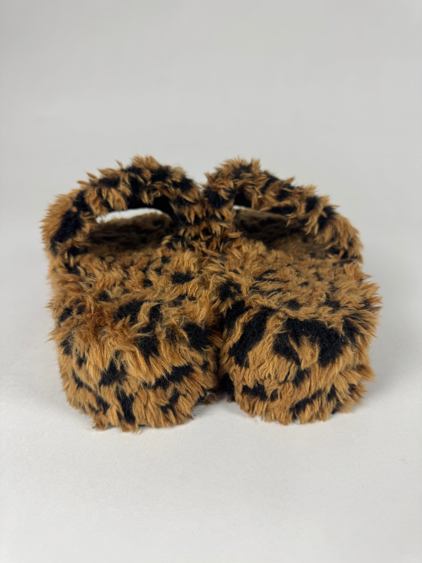 Balenciaga Sample Leopard Print Furry Slides SS 2023 - 37 EU