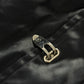 Louis Vuitton Dark Blue Goose Down Belted Parka Fur Hood Coat FW 2012 - XL