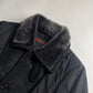 Prada Nylon Leather Panel Long Fur Details Coat SS 2006 - M