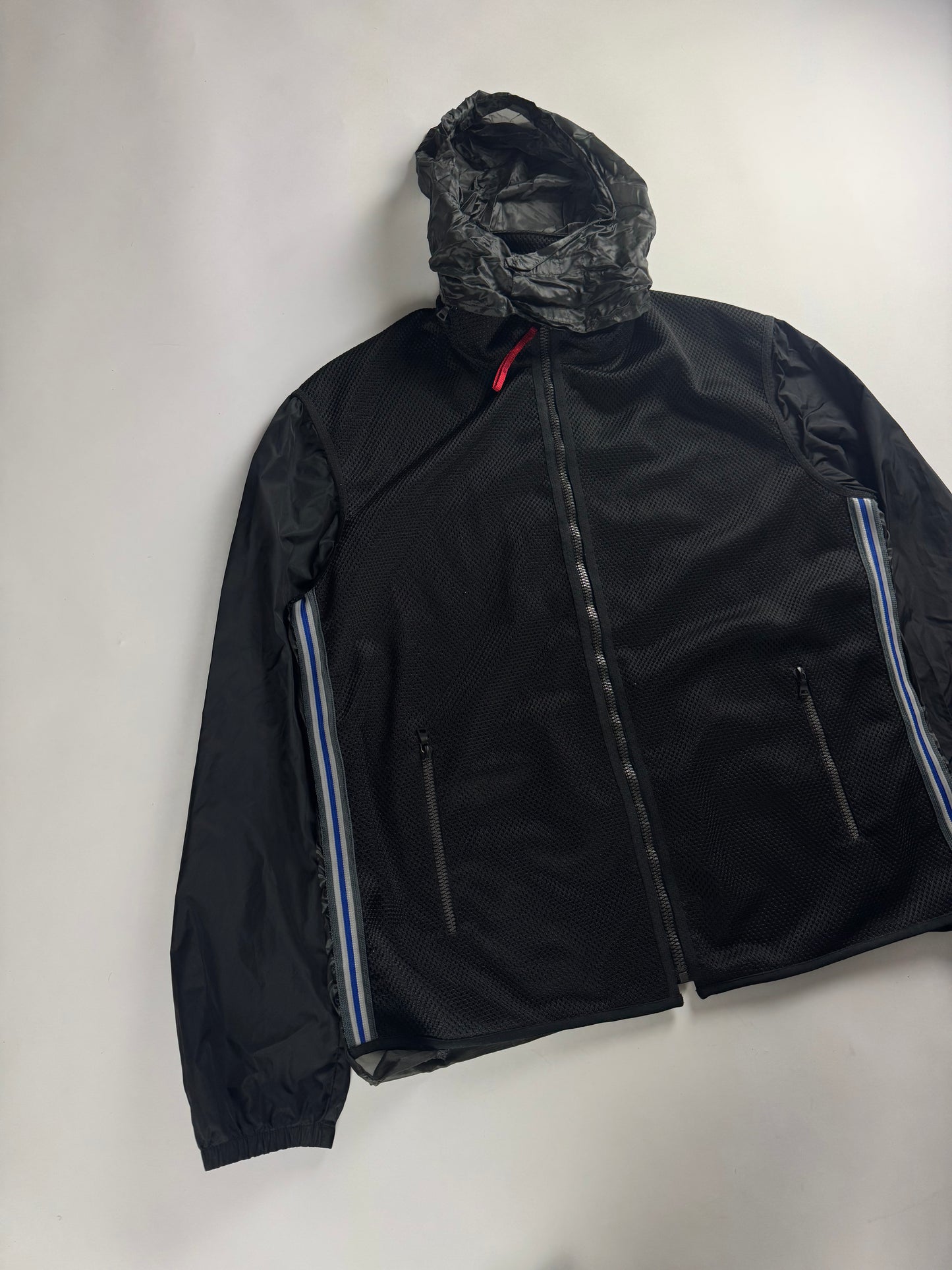 Prada Sport Translucent Back Mesh Jacket Nylon SS 2000 - L
