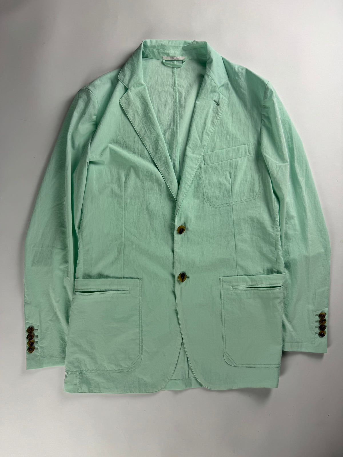 Hermès Sample Pastel Mint Green Lightweight Blazer SS 2019 - L