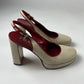 Prada Linen Inside Red Heels SS 1999 - 38 IT/39 EU
