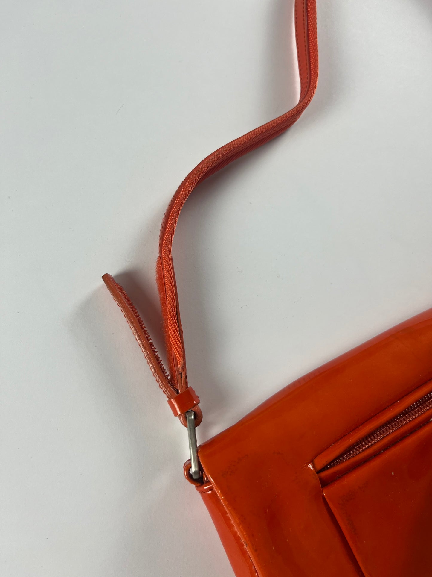 Prada Patent Orange Shoulder Bag FW 1999 - OS