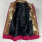 Dior Homme Sample Oro Fluxia Gold Crinkled Metallic Fuchsia Zip Trim Leather Sleeveless Jacket SS 2009 - M
