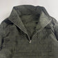 Hermès Sample Soft Military Khaki Plaid Funnel Neck Half Zip Jacket SS 2020 - L