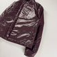 Louis Vuitton Glass Burgundy Asymmetrical Zip Nylon Jacket 2000s - S