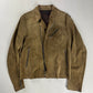 Prada Brushed Camel Suede Leather Perfecto Biker Jacket SS 2000 - M