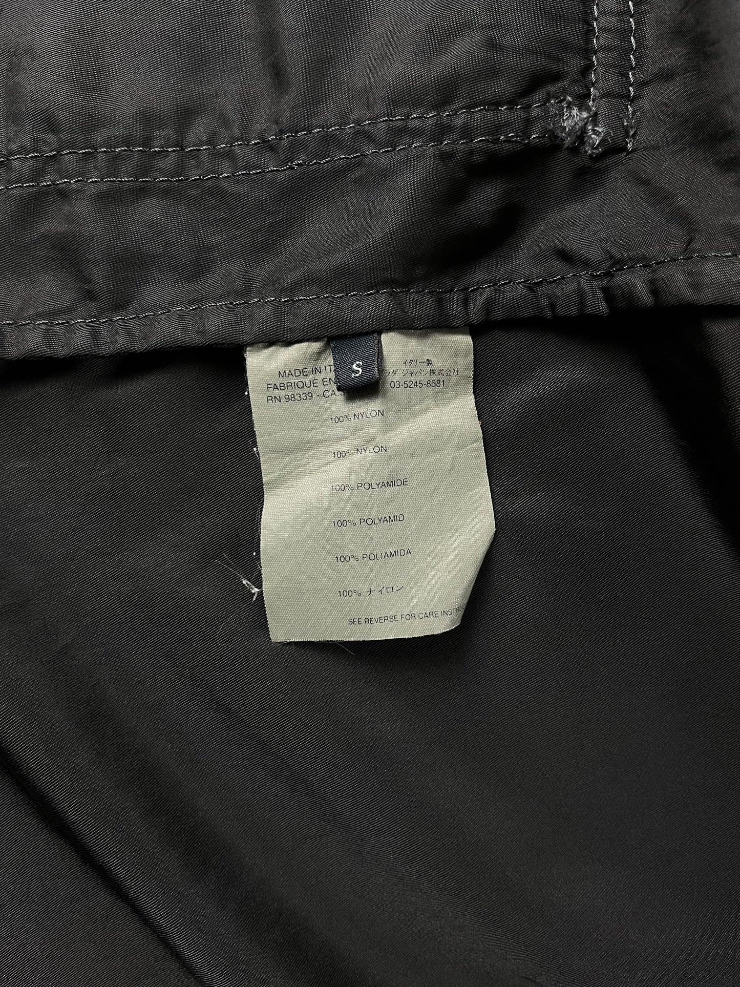 Prada Black Capo Windbreaker Jacket 2000s - S