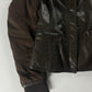 Prada Brown Leather Motor Jacket 2000s - XS