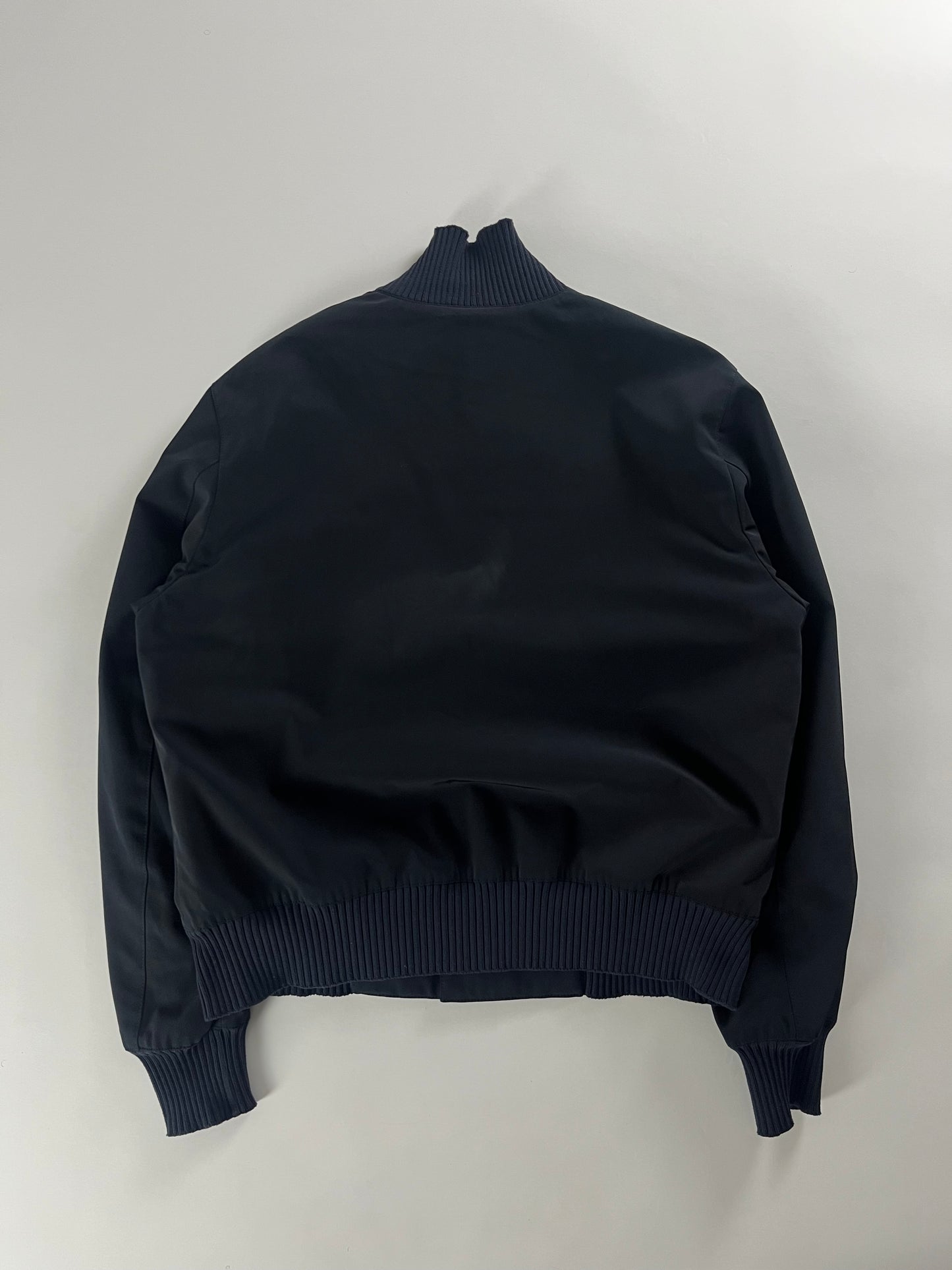 Prada Minimalist Navy Bomber Jacket FW 2000 - L