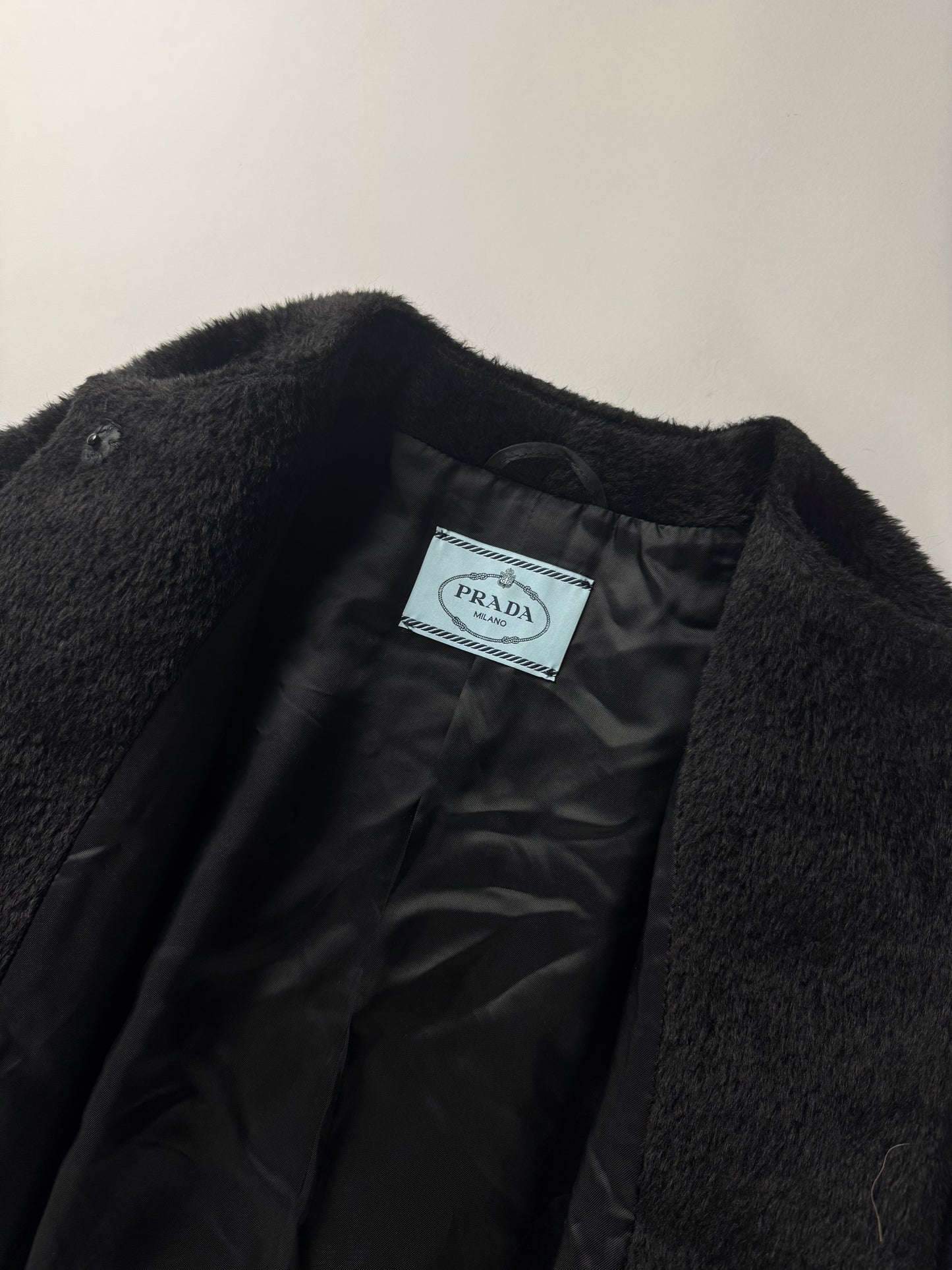 Prada Milano 3/4 Arm Long Plush Coat FW 2018 - XS