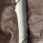 Prada Brown Premium Leather Tightenable Boots - 42,5 EU