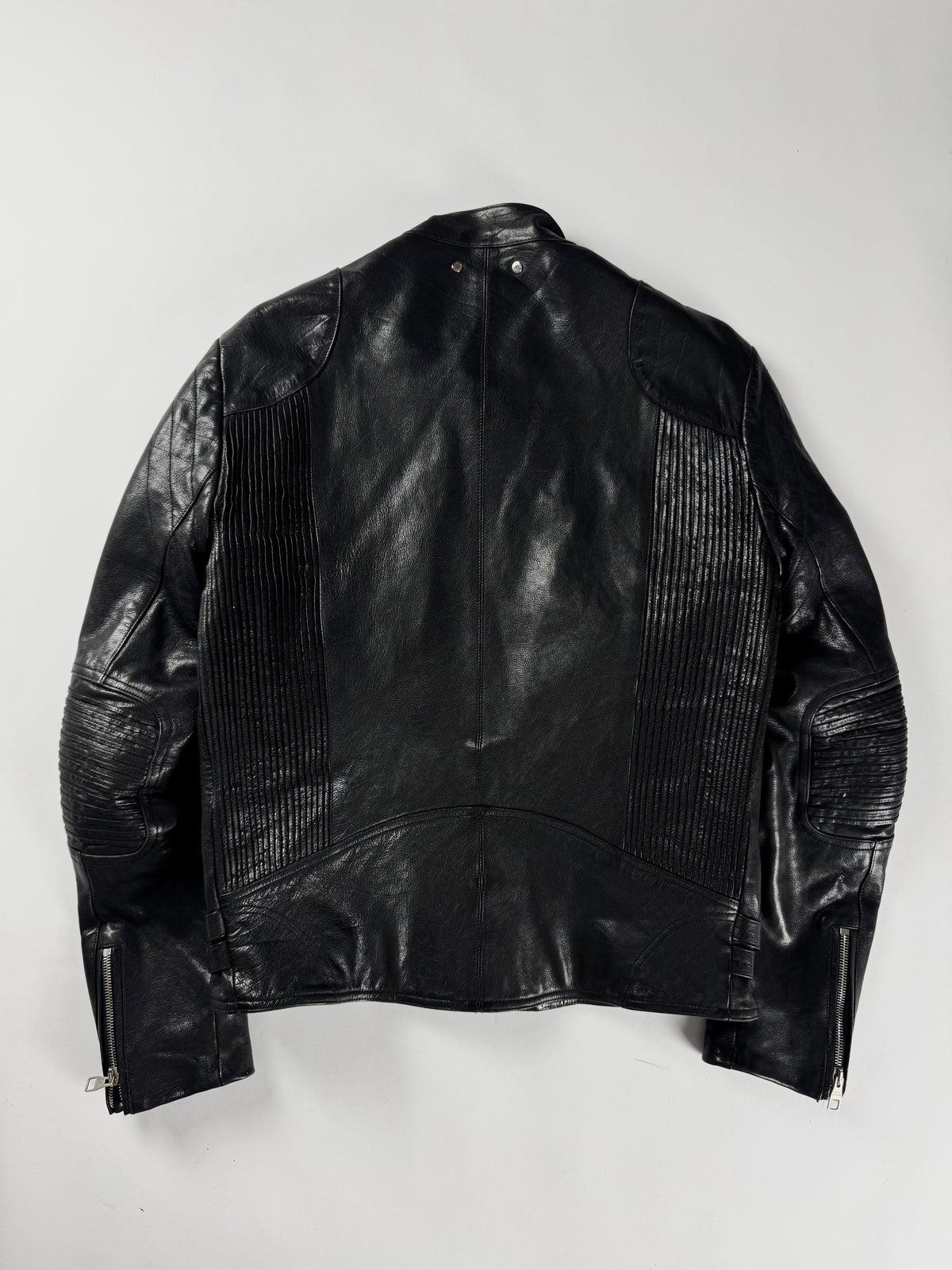Louis Vuitton Black Heavy Leather Perfecto Biker Jacket SS 2008 - M