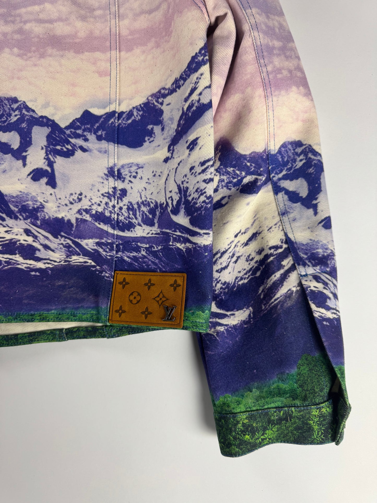 Louis Vuitton Virgil Abloh Landscape Denim Trucker Jacket SS 2022 - L