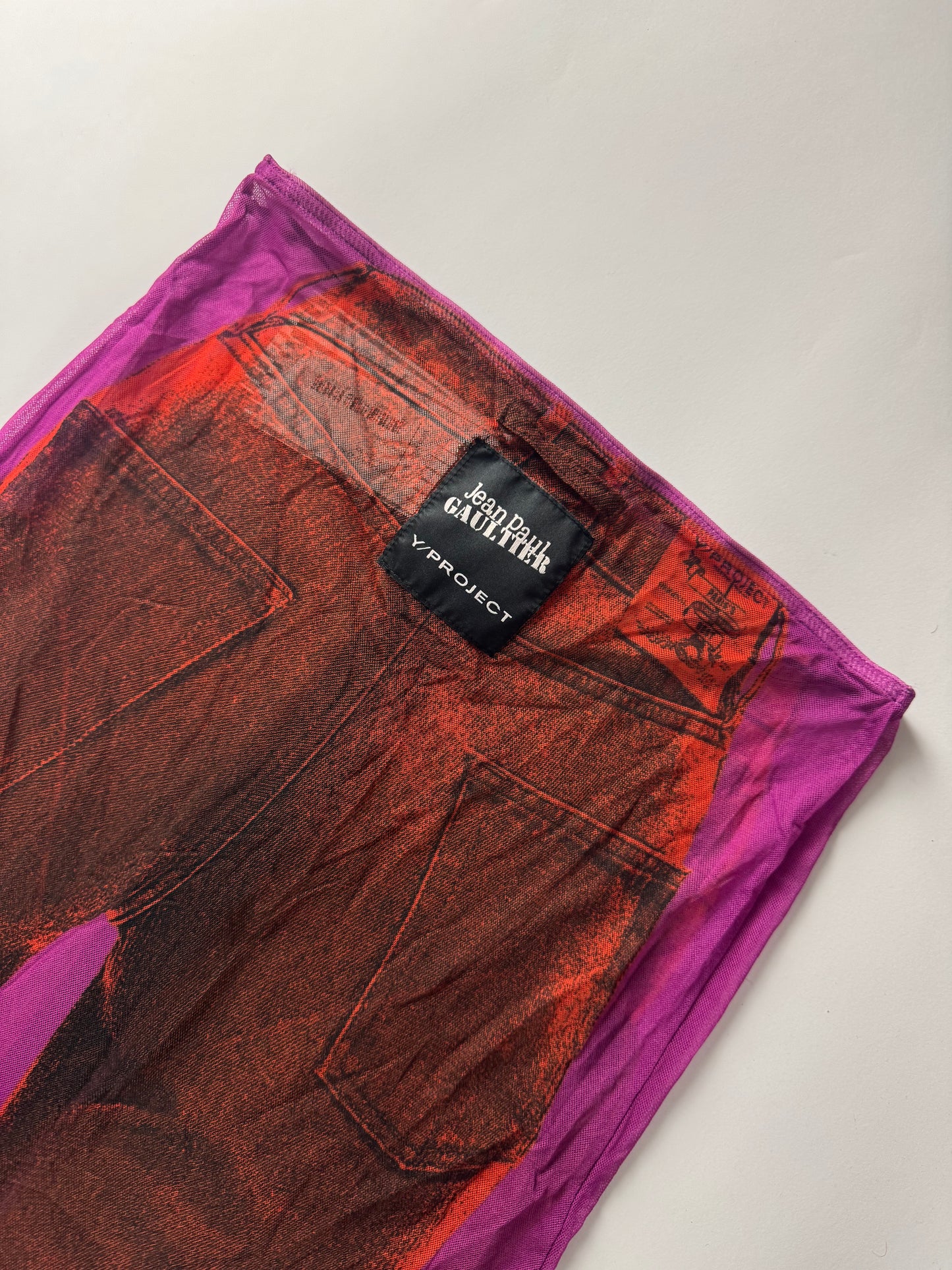 Y/Project Jean Paul Gaultier Edition Trompe L’Oeil Maxi Skirt SS 2023 - M