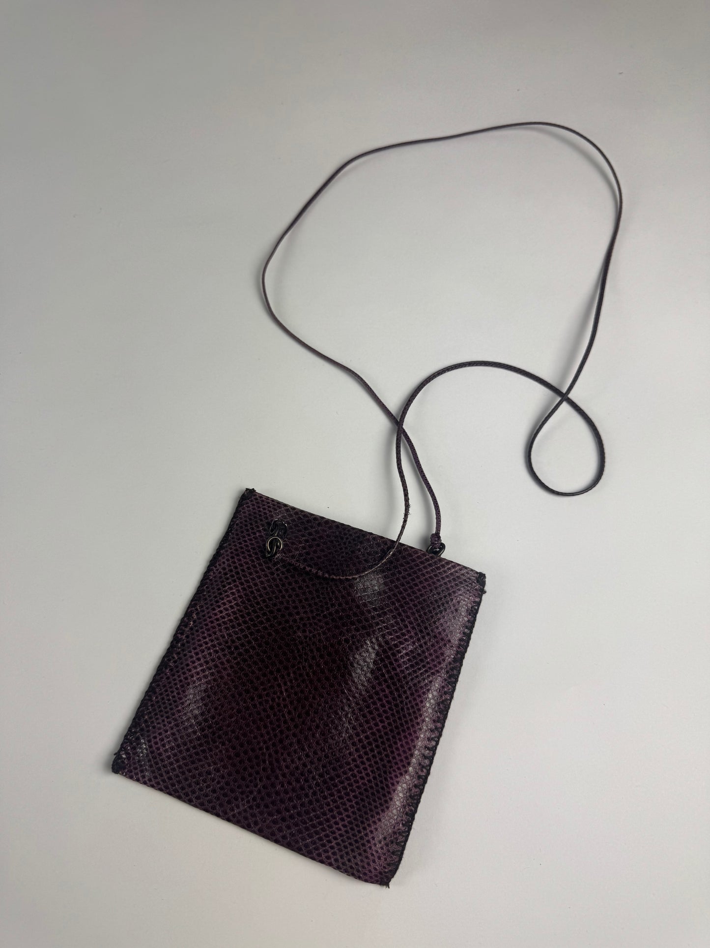 Prada Snakeskin Leather Small Pouch Pocket Bag 2000s - OS