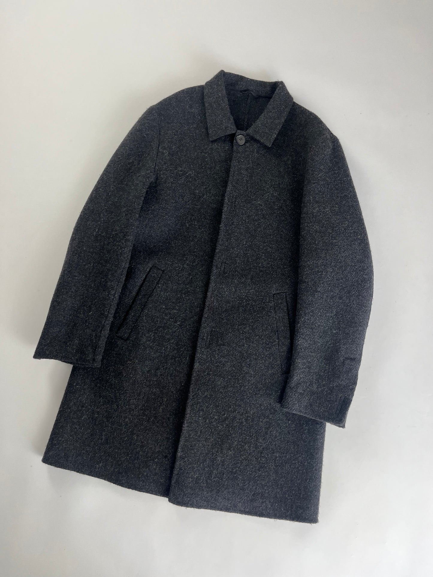 Prada Pure Shadow Grey Wool Coat FW 1998 - M