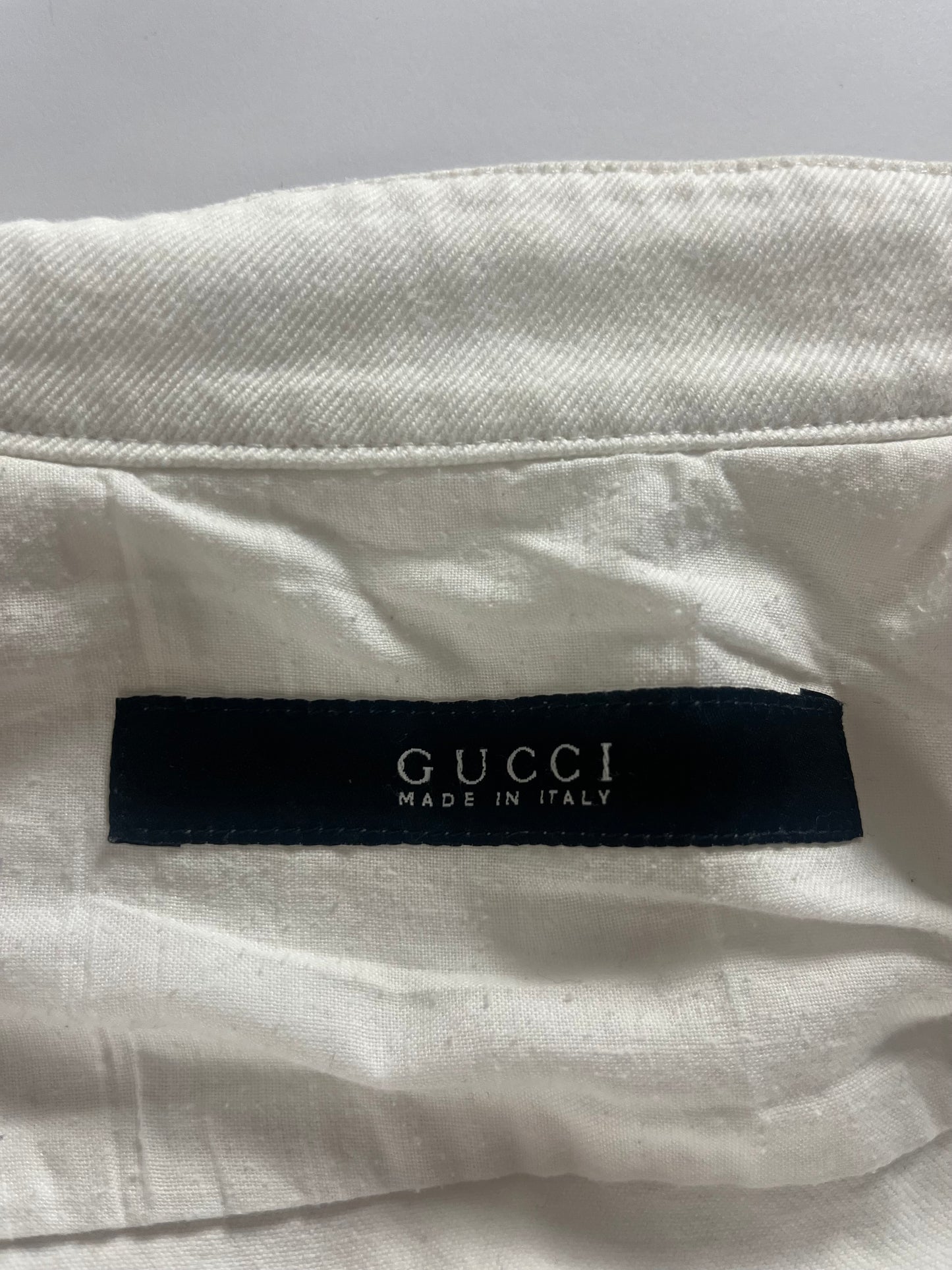 Gucci Asymmetrical Zip Denim Biker Jacket SS 2002 - S