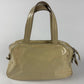 Yves Saint Laurent Rive Gauche Patent Cream Leather Handle Obi Bow Bag 2010s - OS