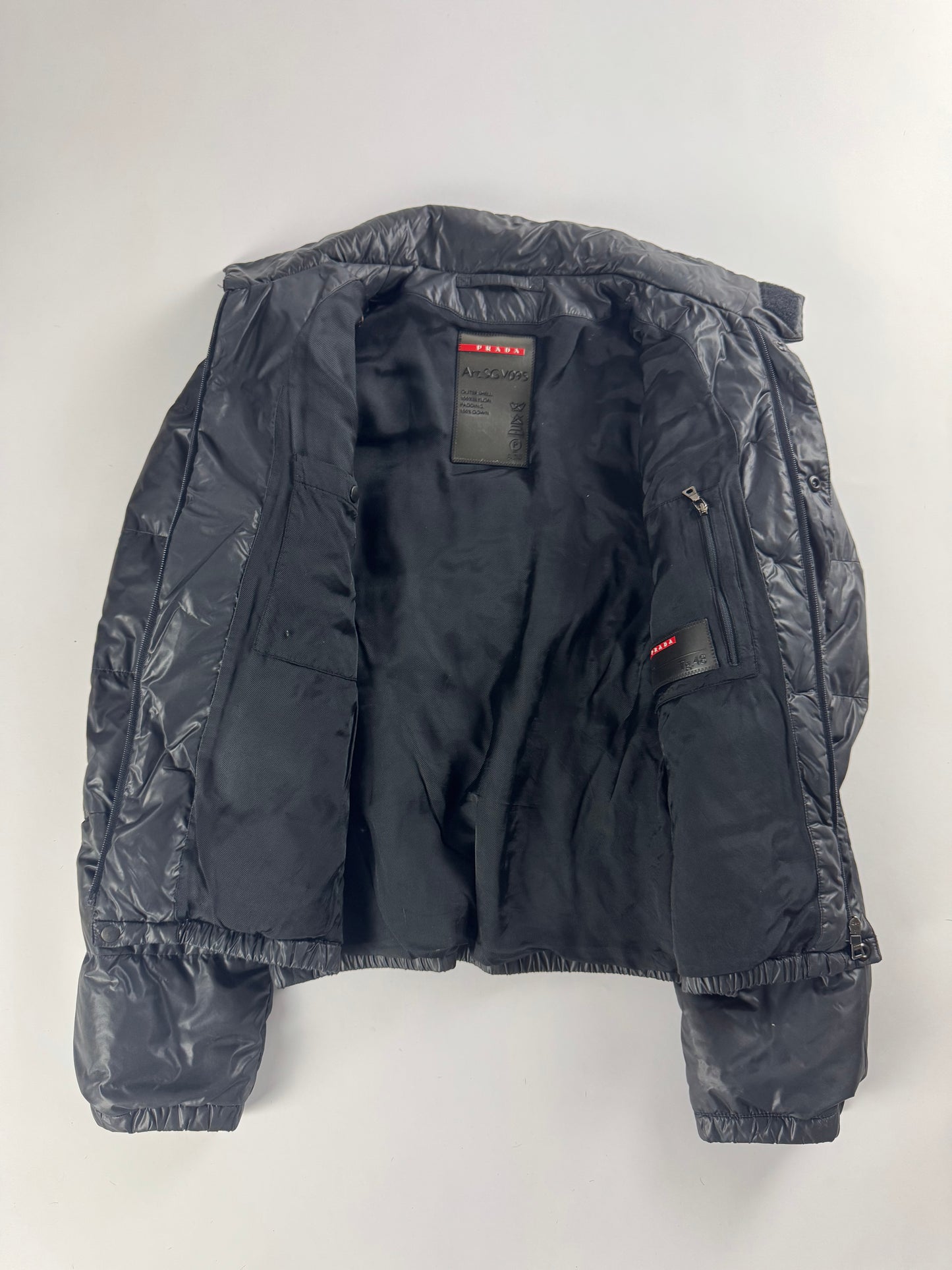 Prada Linea Rossa Strapped Collar Puffer Jacket FW 2009 - M