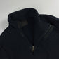 Prada Asymmetric Navy Half Zip Wool Jacket FW 1998 - S/M