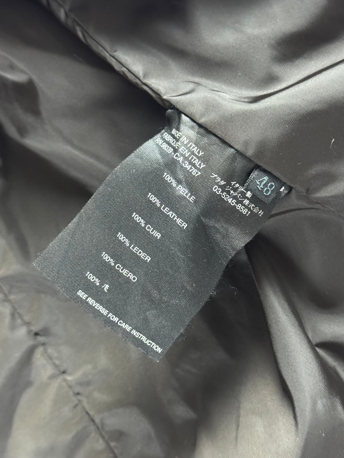 Prada Premium Brown Leather Three Pockets Long Coat FW 2003 - M