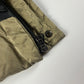 Moncler Camel Bright Metallic Long Down Jacket - XL