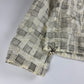 Hermès Sample Soft Ivory Plaid Turtleneck Half Zip Jacket SS 2020 - M