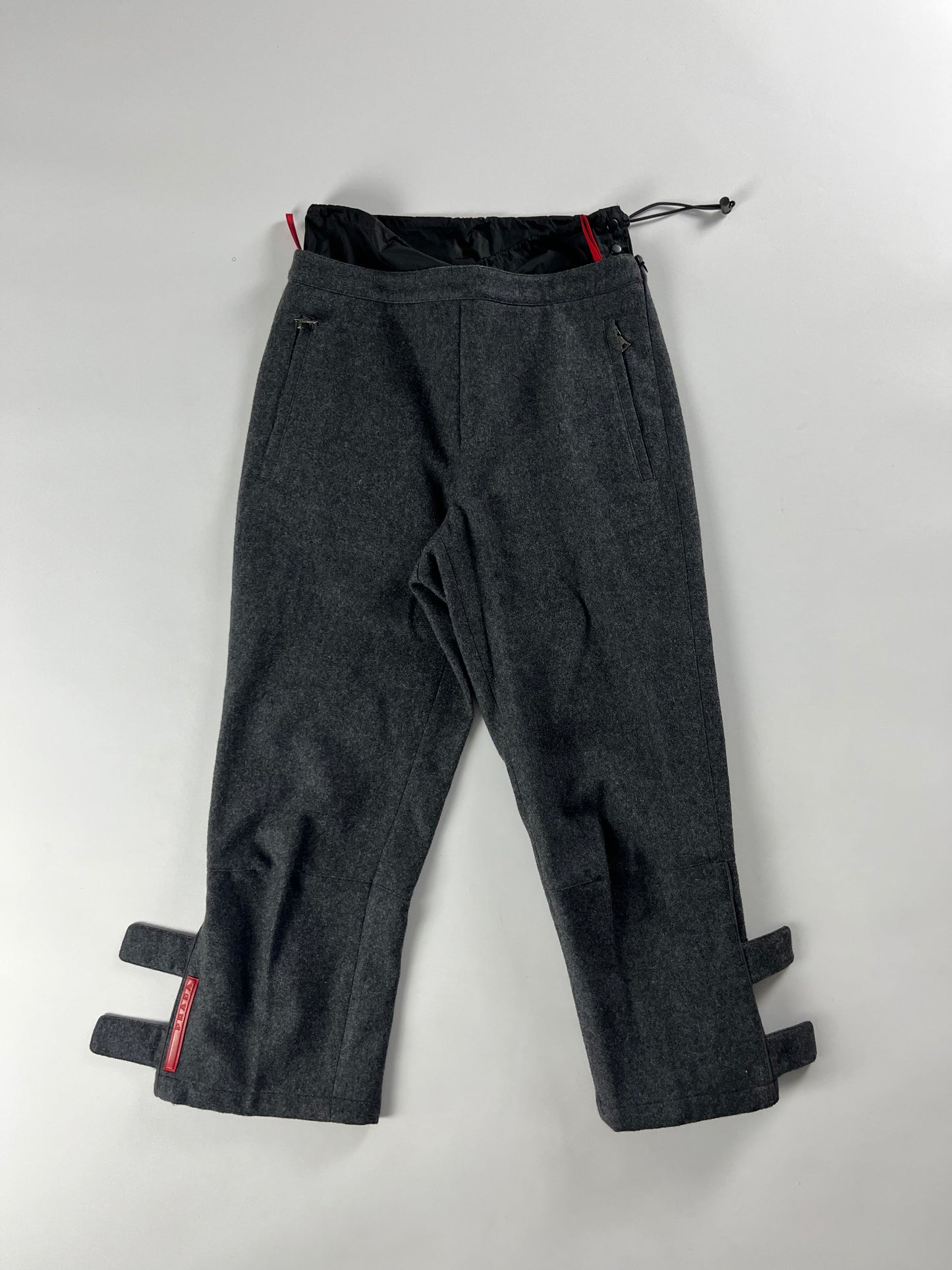 Prada Linea Rossa Grey Strapped 3/4 Pants Fall/Winter 1999 - S