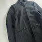 Prada Leather Padded Elbows Wool Long Coat FW 1999 - S