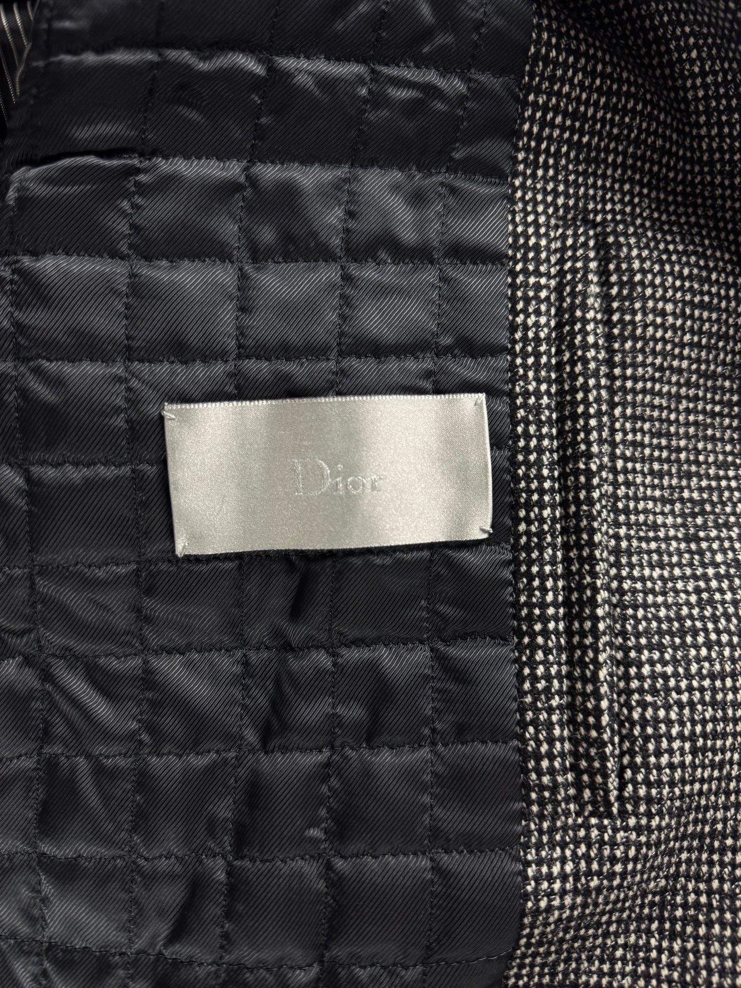 Dior Homme Wool Navigate Leather Belted Collar Bomber Jacket FW 2007 - L