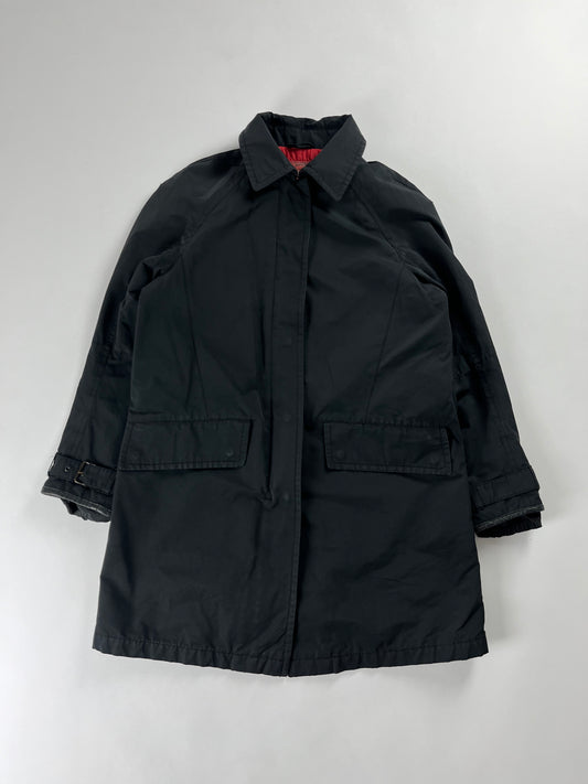 Prada Classic Navy Nylon Trench Coat 1990s - XS