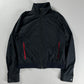 Prada Sport Lined Red Navy Nylon Bomber Jacket 2010s - M