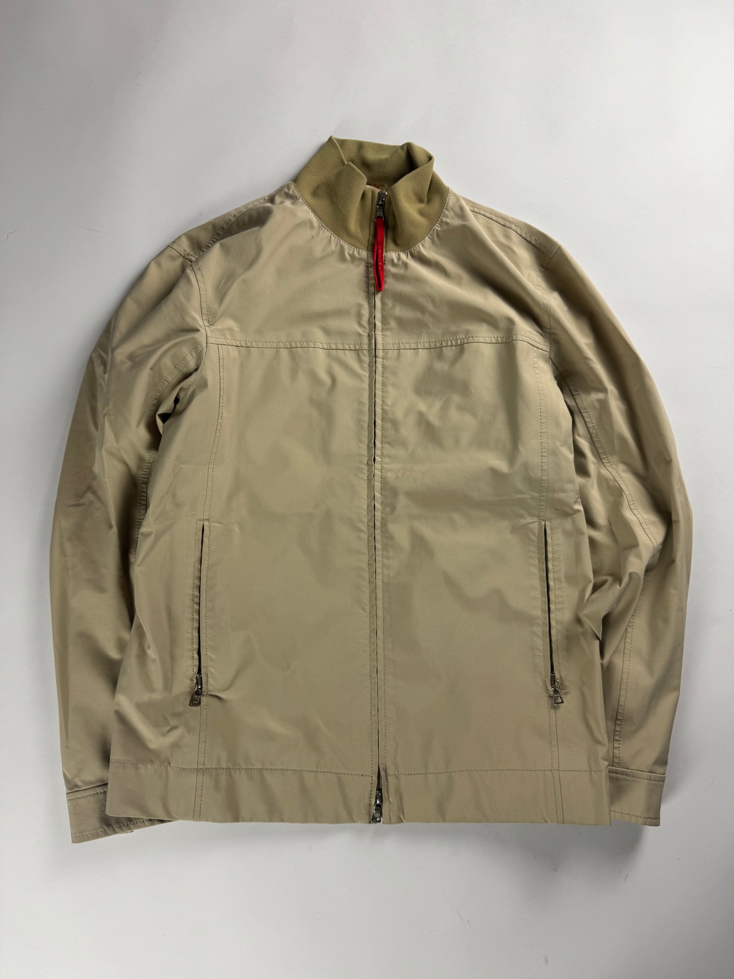Prada Gore Tex Beige Technical Bomber Jacket 2000s - M
